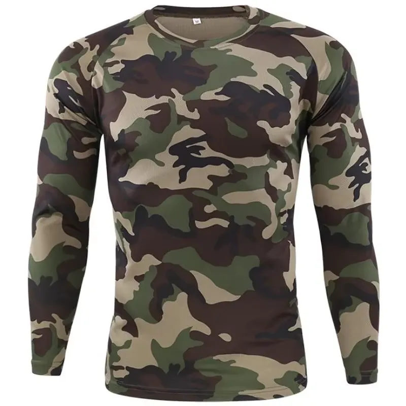 Outdoor Hunting Prints - 3D-geprinte casual camouflage heren T-shirt met