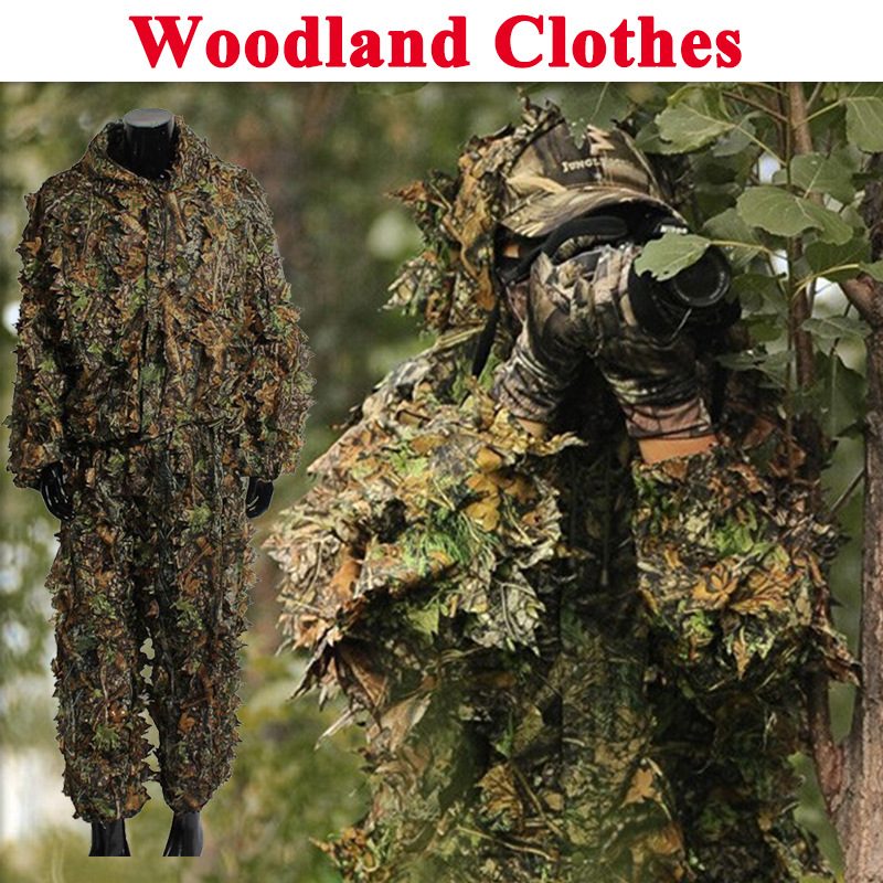 Hunting Outdoor Game - Outdoor 3D Foliage Ghillie Suit Ademend
