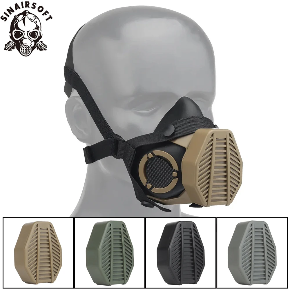Camo Face Paint - SOTR-masker Reservefilter HEPA H11 Tactisch ademhalingsapparaat