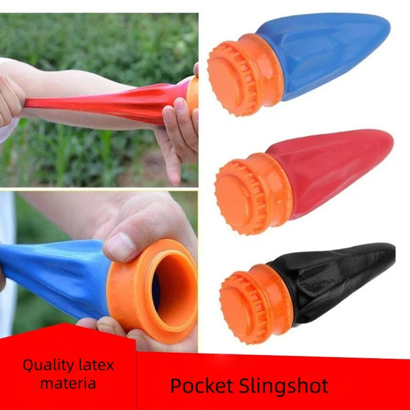 Outdoor Hunting Games For Kids - 1PC Pocket Slingshot Latex Mini Katapult