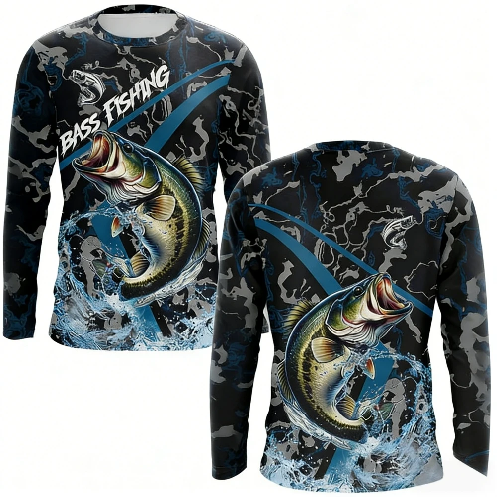 Heren visshirt met lange mouwe - Outdoor Hunting Prints recensie en prijs
