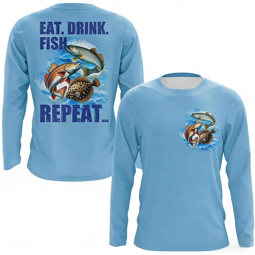 Heren visshirt met lange mouwe - Outdoor Hunting Prints recensie en prijs