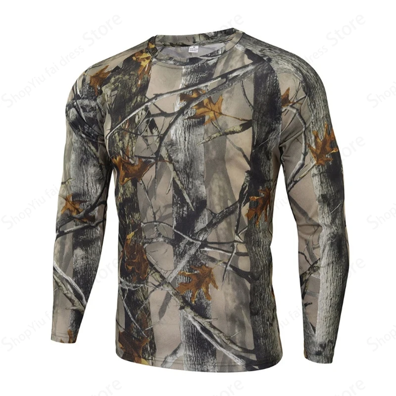 Heren Camo T-shirt met lange m - Outdoor Hunting Prints recensie en prijs