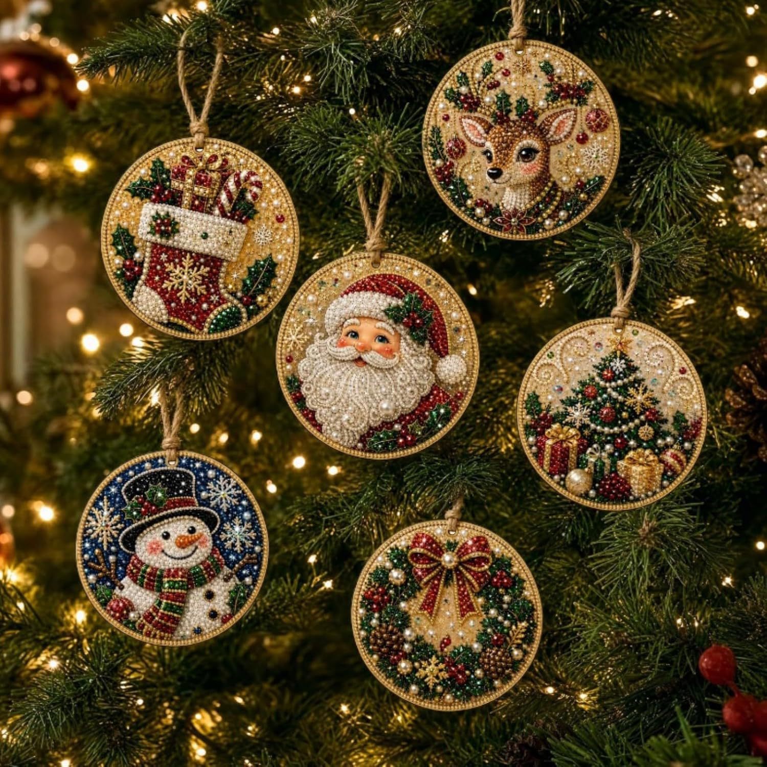 6PC Kerstboom Houten Handgemaa - Elk Bugle Call recensie en prijs