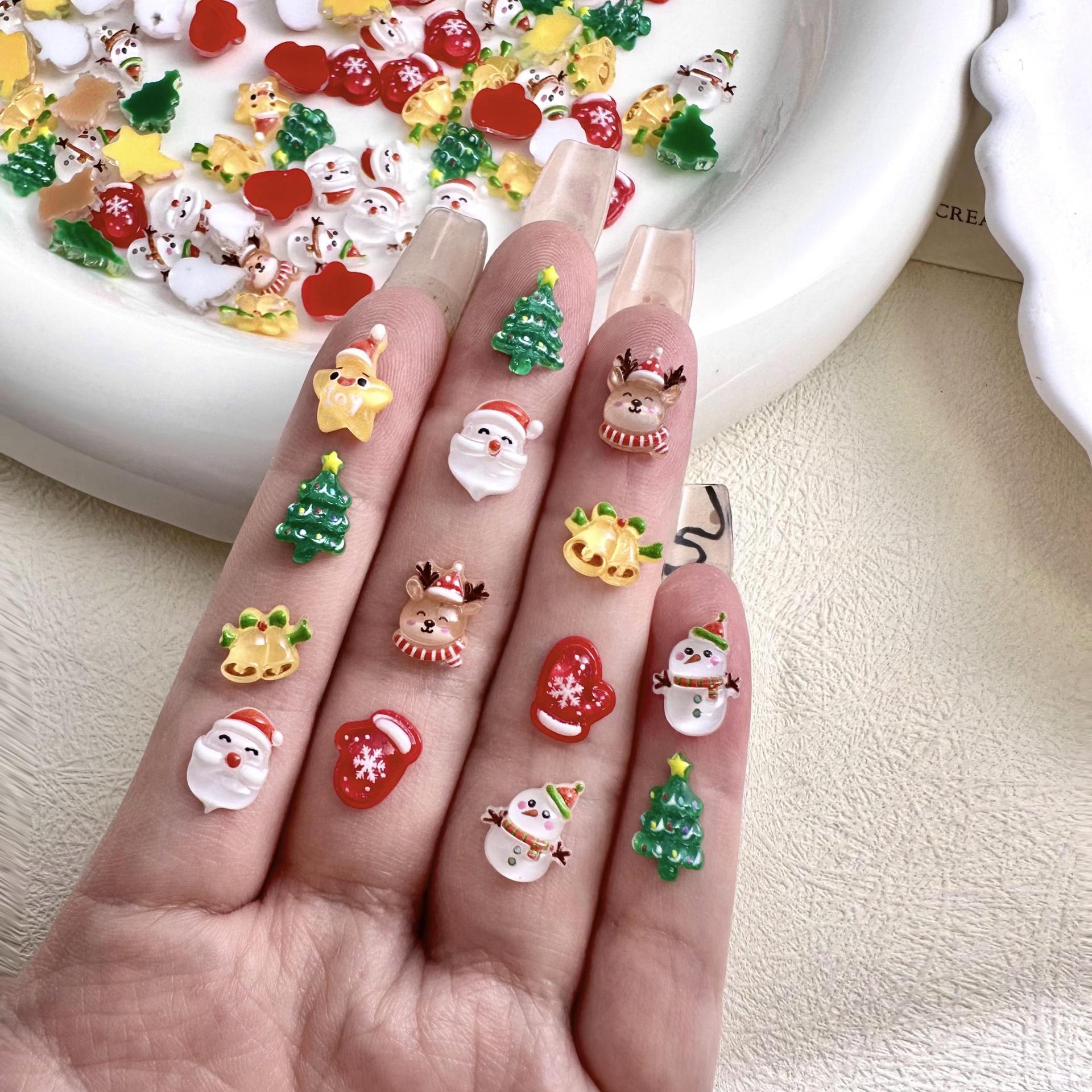 10 Stuks Kerst Cartoon Nagels  - Elk Bugle Call recensie en prijs